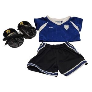 Build‎ A Bear USA Soccer Uniform with Soccer Cleats